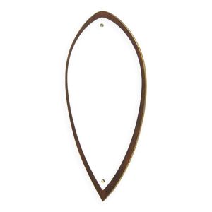 Miroir scandinave en palissandre, 88x43cm, Suède, 1960