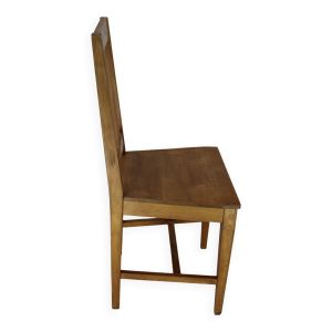 Chaise hêtre massif assise bois bistrot scandinave