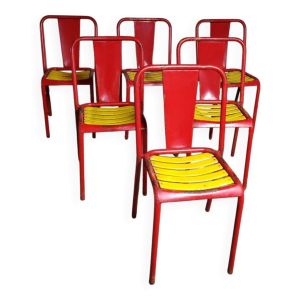 6 chaises Tolix T4