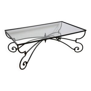 Table Basse en Fer Forgé, style Art Nouveau – 1940