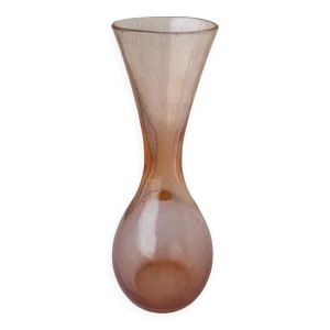 Vase italien en verre bullé
