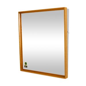 Miroir en chêne massif, Fröseke, Suède, 1960 - 48x43cm