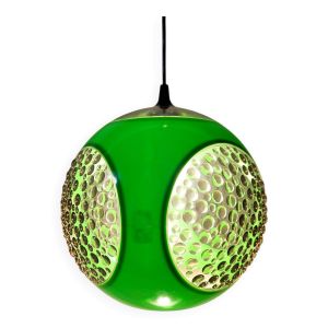 Suspension Space Age verte ''Bug eye'' par Massive, Belgique vers 1970