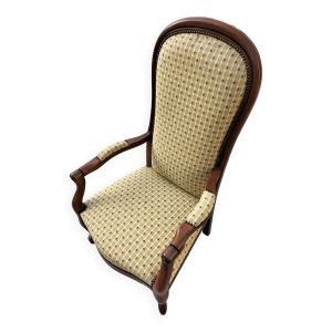 Fauteuil Voltaire merisier