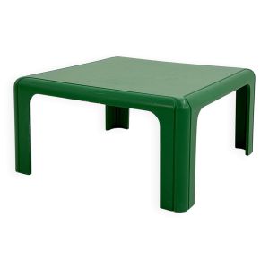 Table basse verte modèle 4894 par Gae Aulenti pour Kartell, 1970