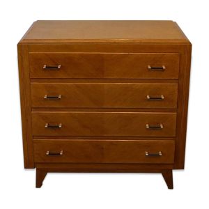 Très belle commode vintage en chêne miel