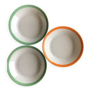 3 assiettes creuses Yves Deshoulières