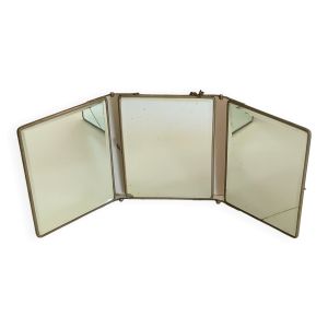 Miroir triptyque de barbier