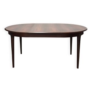 Table danoise en palissandre de Rio avec rallonge