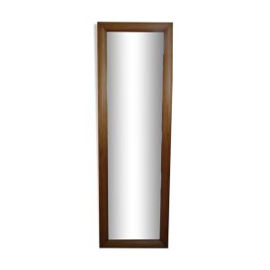 Miroir cadre en bois bombé 140X45, années 80