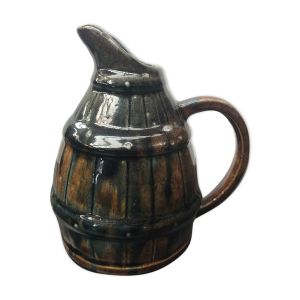 Ancien pichet digoin céramique marron