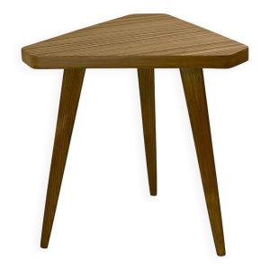 Table basse, bout de canapé design vintage en bois exotique, 1950 - 60