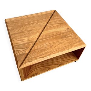 Table basse en orme massif modulable