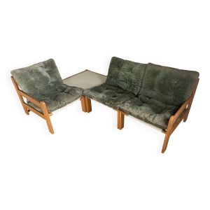 Canapé banquette modulable 3 places vintage