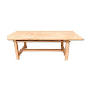 Table en orme européen massif 2m20x90x75en