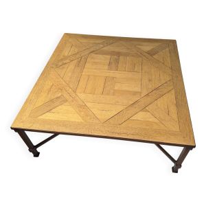 Table basse Roche Bobois ''Cordoue'' – Design Andalousie en chêne blanchi