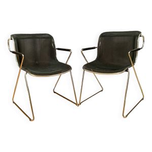 A pair of Penelope chairs by Charles Pollock, Castelli, Italy, 1980s