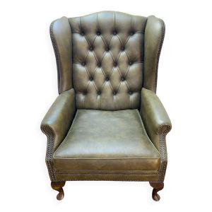 Fauteuil à oreille vert
