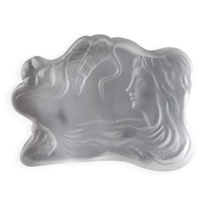 Rare sculpture Art Deco / plat à anneaux