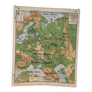Carte scolaire vidal lablache - n°34 urss et finlande