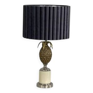Lampe ananas en laiton vintage