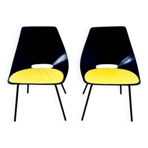 Paire de chaises de Guariche pour Steiner