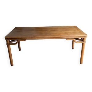 Table de salle à manger chinoise ancienne en orme