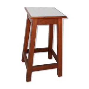 Tabouret hêtre et formica 610mm