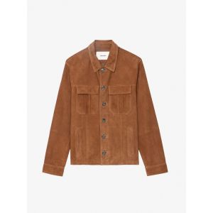 Blouson Kuba Cuir Suede Cognac - Taille M - Homme