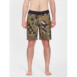 Volcom Boardshort Geo Stoney 19" - SERVICE GREEN - Taille 28