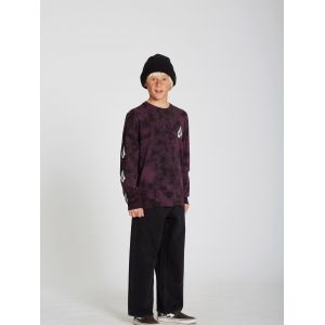 Volcom T-shirt Iconic Stone Dye - MULBERRY - (Enfant) - Taille L