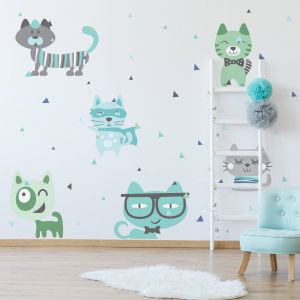 Stickers chats d&eacute;guis&eacute;s