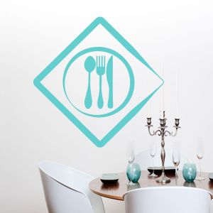 Sticker cuisine Couverts d'argent