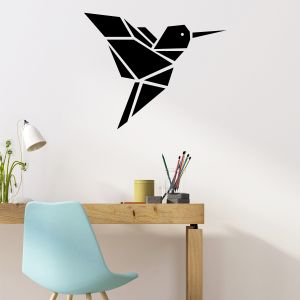 Sticker origami joli oiseau