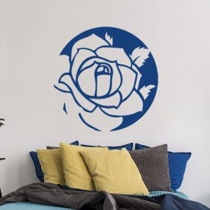 Sticker rose ellipse