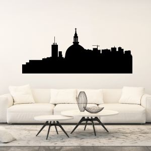 Sticker skyline ville du monde