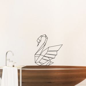 Sticker origami cygne