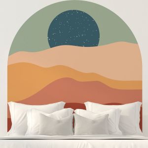 Fresque Papier peint pré-encollé - Dune et étoiles XL