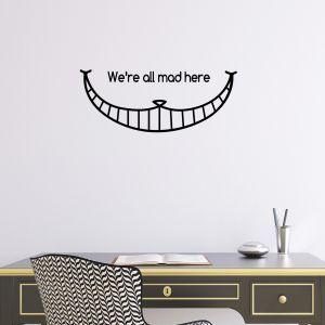 Sticker sourire de chat pour valise