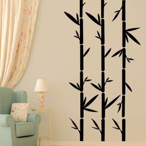 Sticker design jeunes cannes de bambou