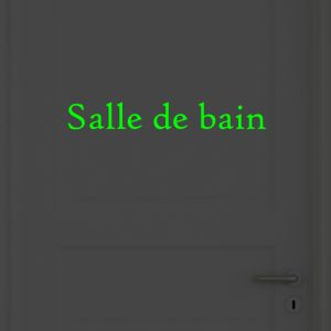 Stickers portes - Salle de bain et Toilettes  - Phosphorescent