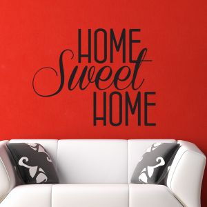Sticker citation Home sweet Home