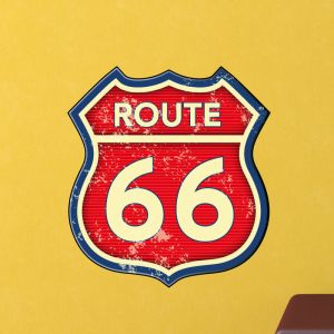 Sticker Plaque ROUTE 66