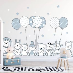 Stickers animaux acrobates et les ballons magiques