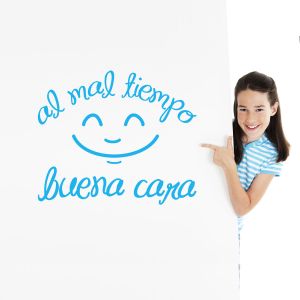 Sticker Citation Espagnol - Al mal tiempo…