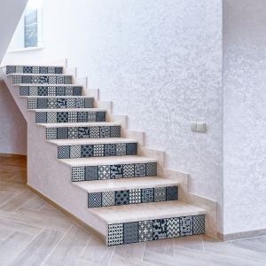 Stickers escalier carreaux de ciment Yorik x 2