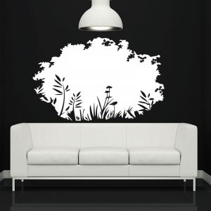 Sticker plantes vue sur jardin