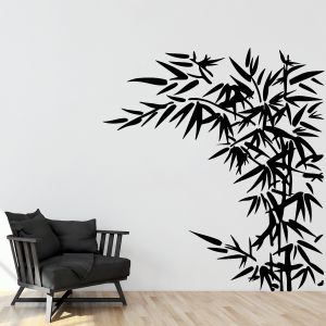 Sticker bambou feuillu