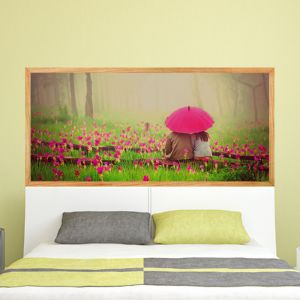 Sticker poster Jardin florissant