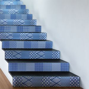 Stickers escalier carreaux de ciment Sven x 2